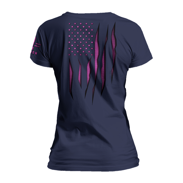 Pink Carbon Onyx Flag Women's Relaxed Fit product image (1)