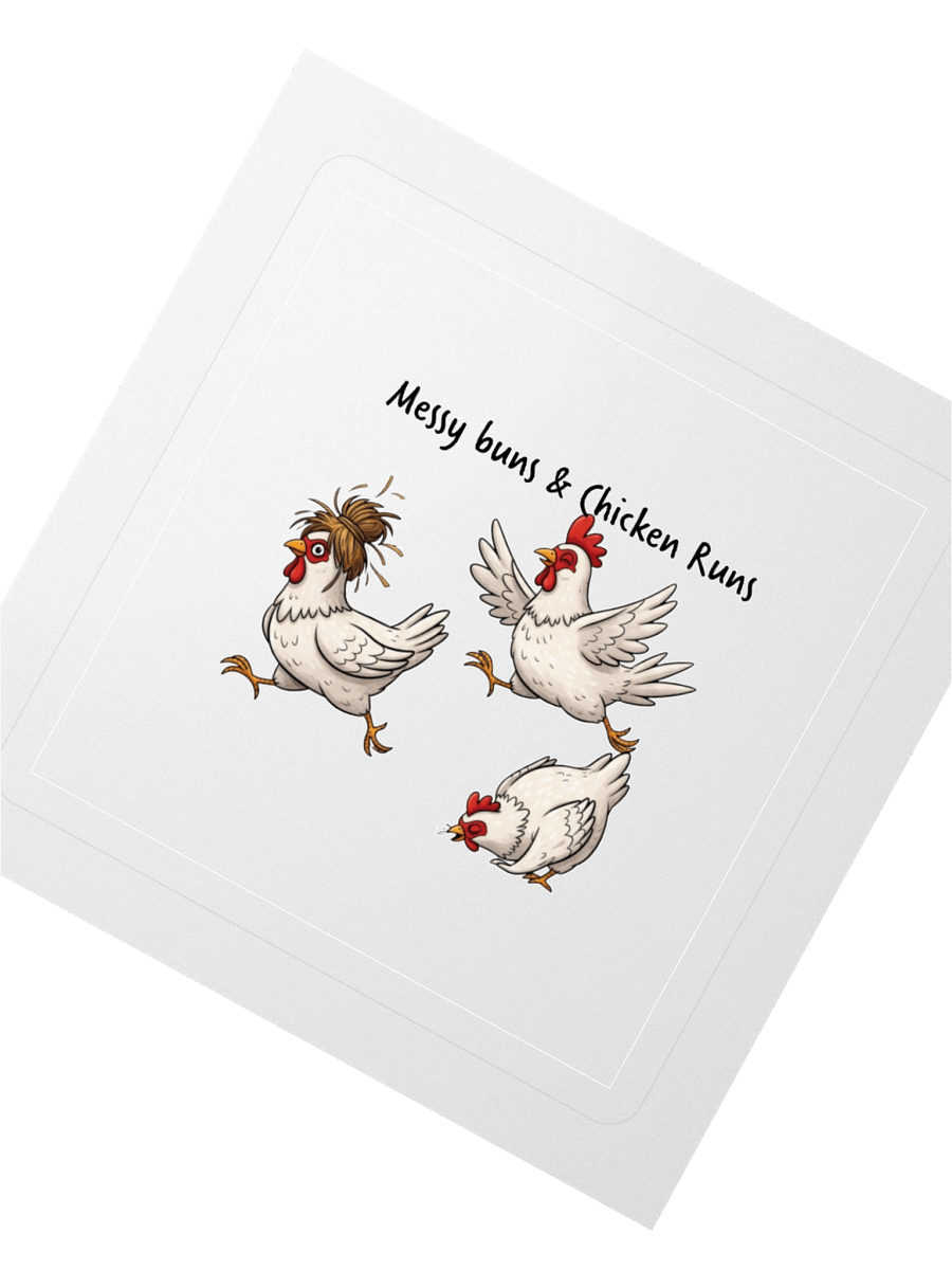 Messy Buns & Chicken Runs Kiss Cut Stickers product image (8)