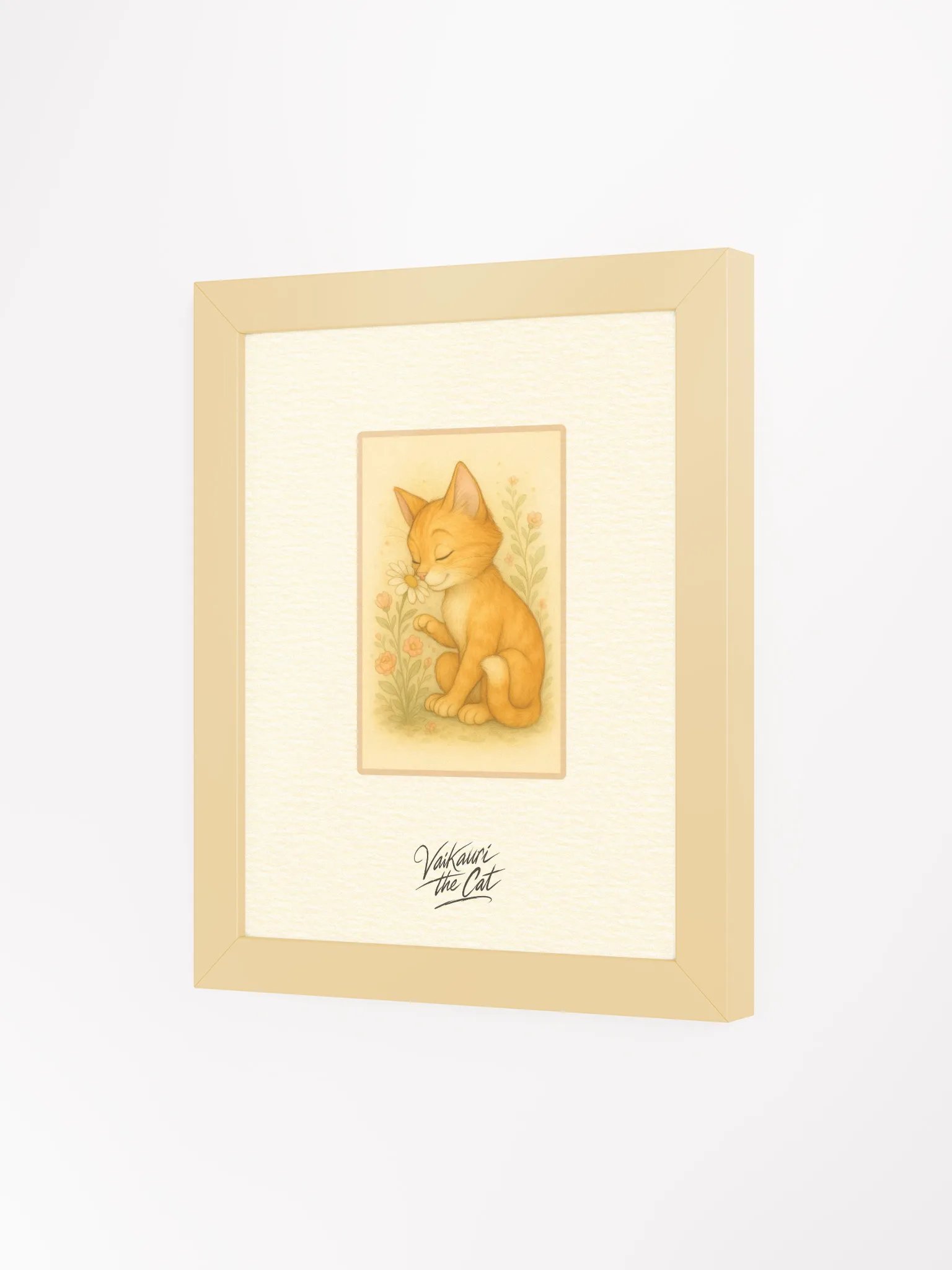 Vaikauri the Cat: Framed Matte Artprint product image (6)