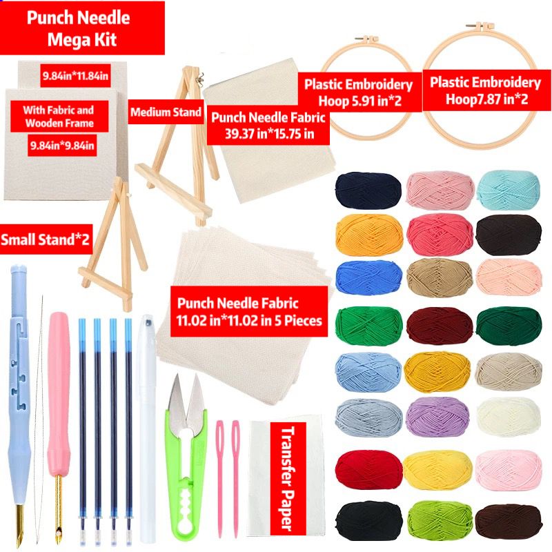 Punch Needle Mega Kit