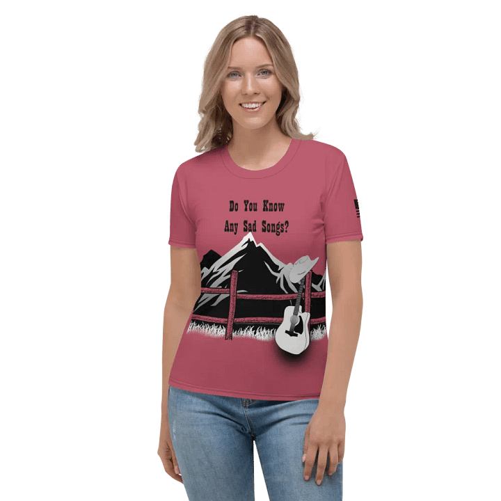 Women's Sad Songs Shirt (Pink) product image (1)