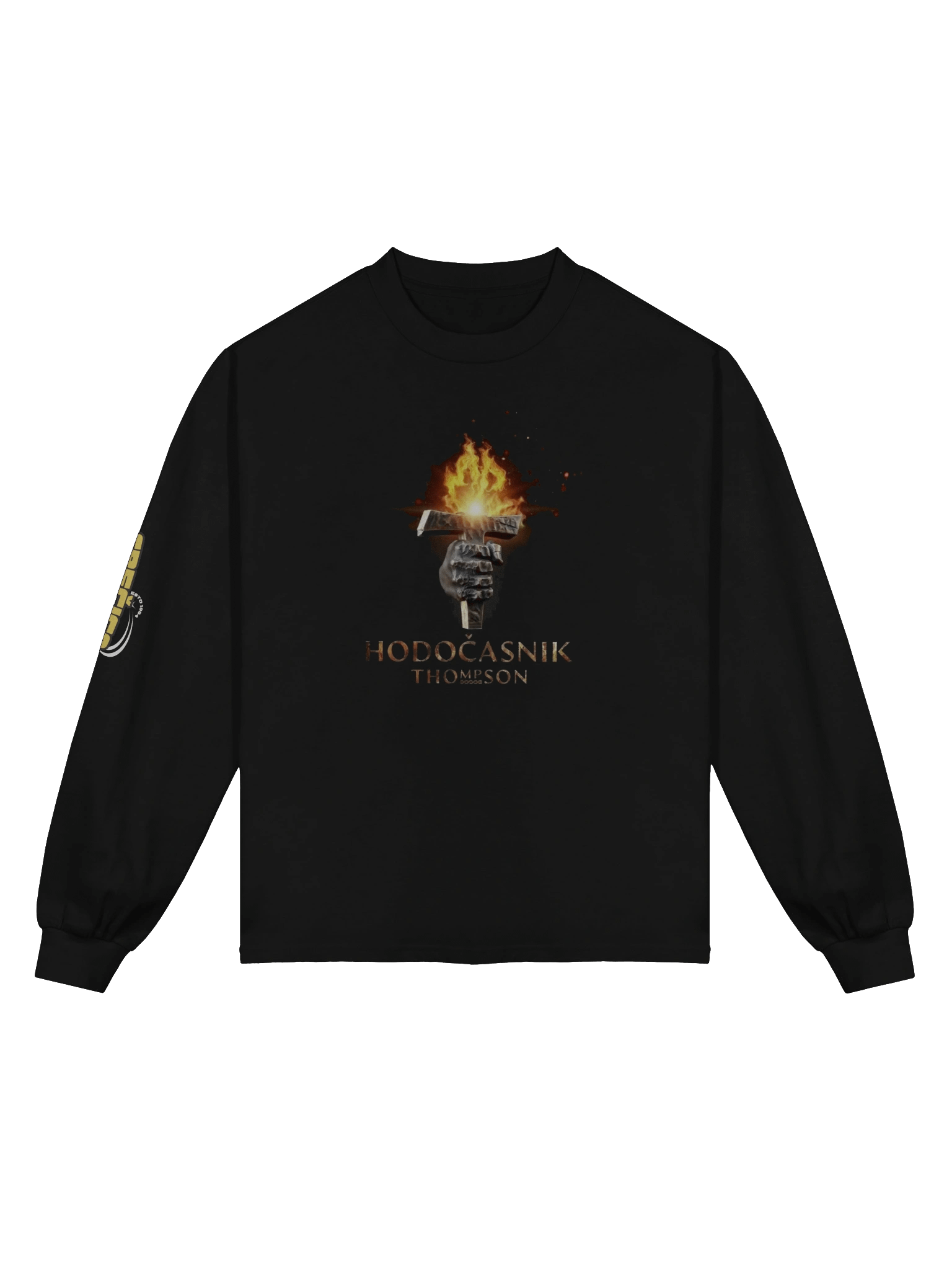 Flaming T Sculpted Hand Long Sleeve Shirt Thompson Hodočasnik product image (1)