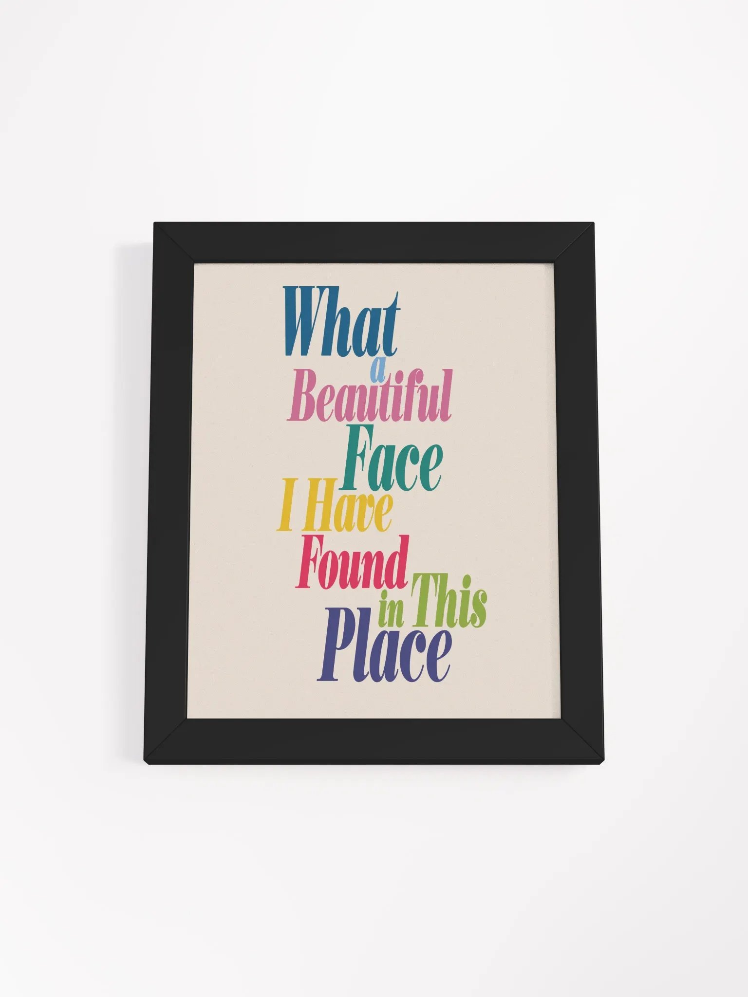 What A Beautiful Face Desk Art product image (1)