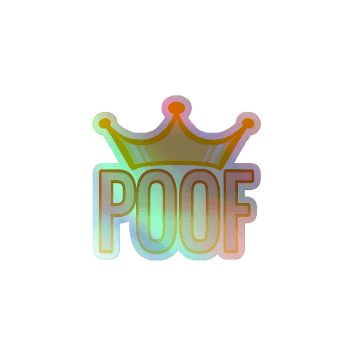 Holo Sticker: Royal Poof product image (1)