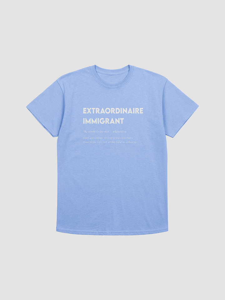 EXTRAORDINAIRE IMMIGRANT TSHIRT CAROLINA BLUE product image (1)