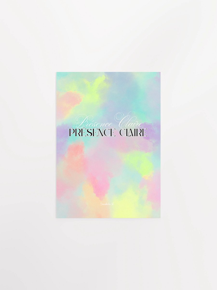 Poster Pastel Nuances de Lumière - Présence Claire - Cadeau Inspirant product image (1)