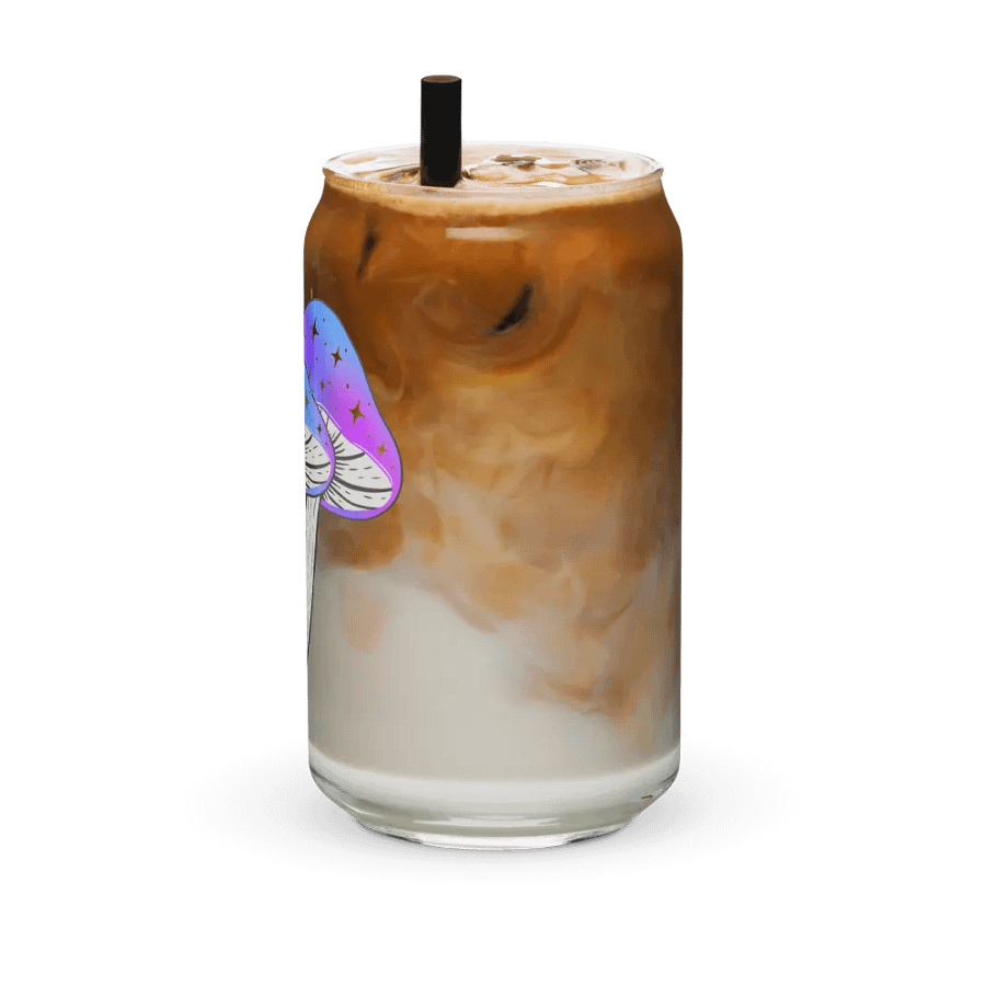 Galaxy Shrooms Glass Cup product image (12)