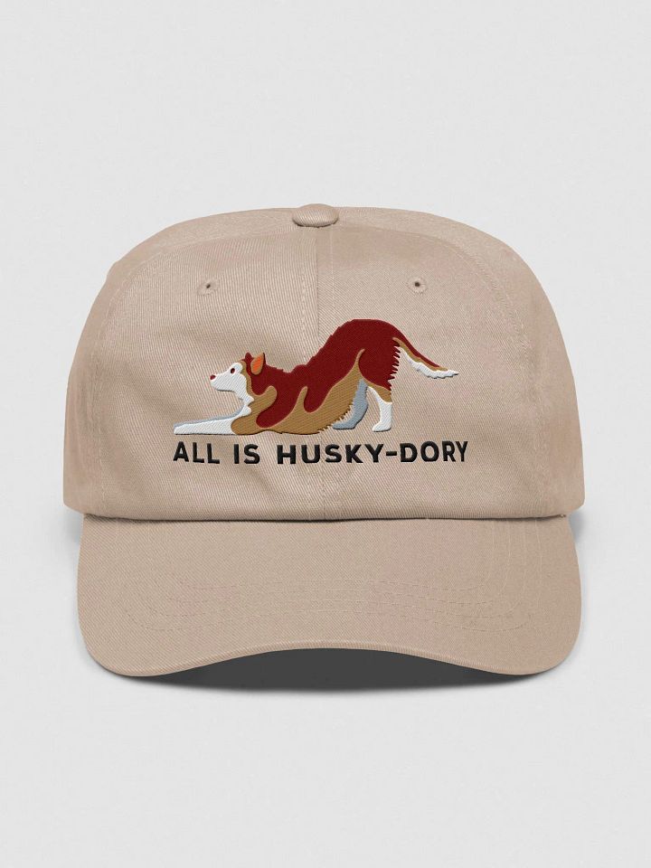 All Is Husky-Dory Classic Dad Hat(Embroidered) of a Siberian Husky(Red) product image (25)