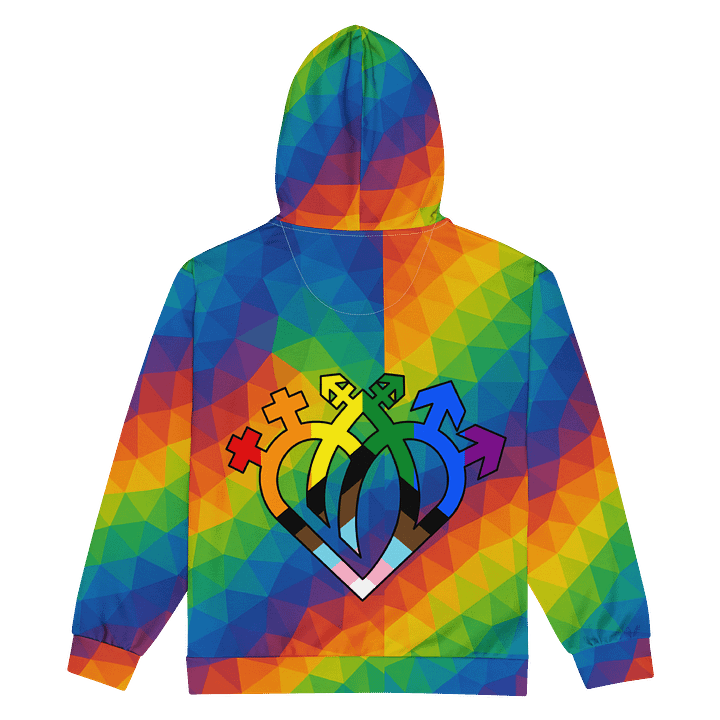 Rainbow Spectrum Syndicate Prism Unisex Zip Hoodie product image (2)
