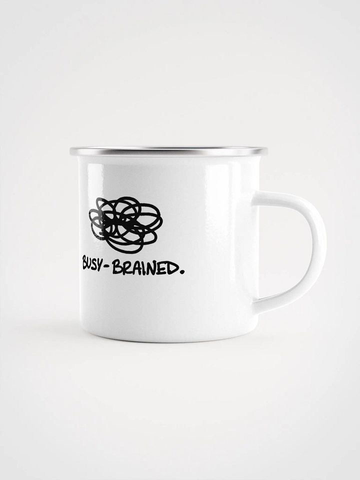 BUSY-BRAINED Enamel Mug product image (1)