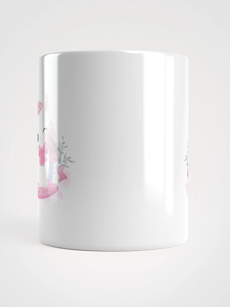 White Glossy Mug Cute Kitty product image (5)