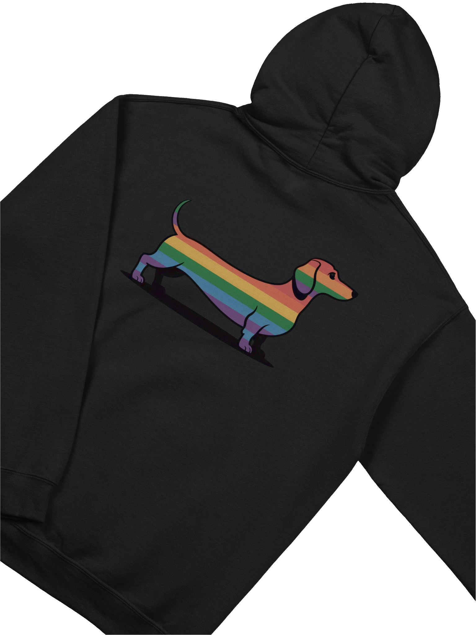 Rainbow Wiener Pride Dachshund Hoodie product image (14)