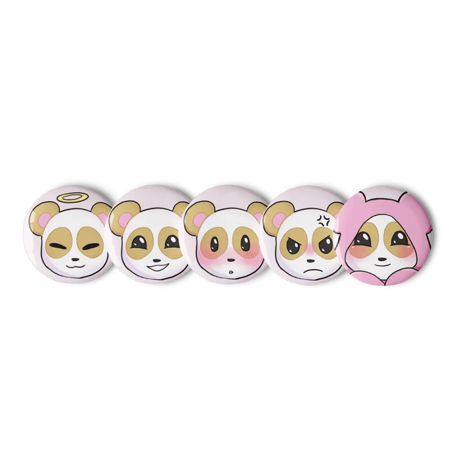 Panda Pin Set of 5 product image (1)