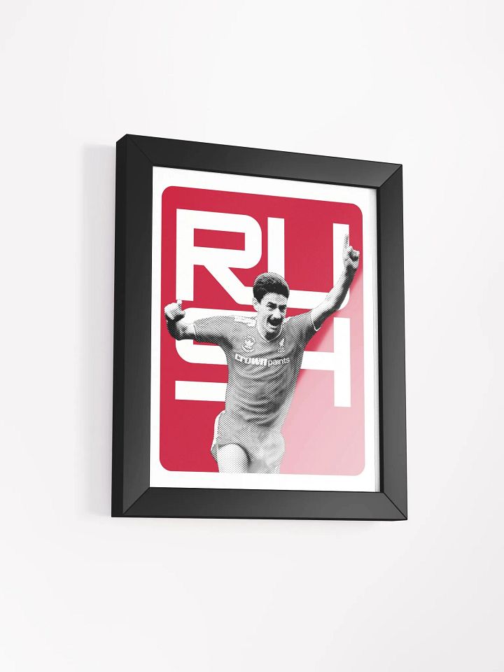 Ian Rush BW Liverpool Name Art Framed Print product image (1)