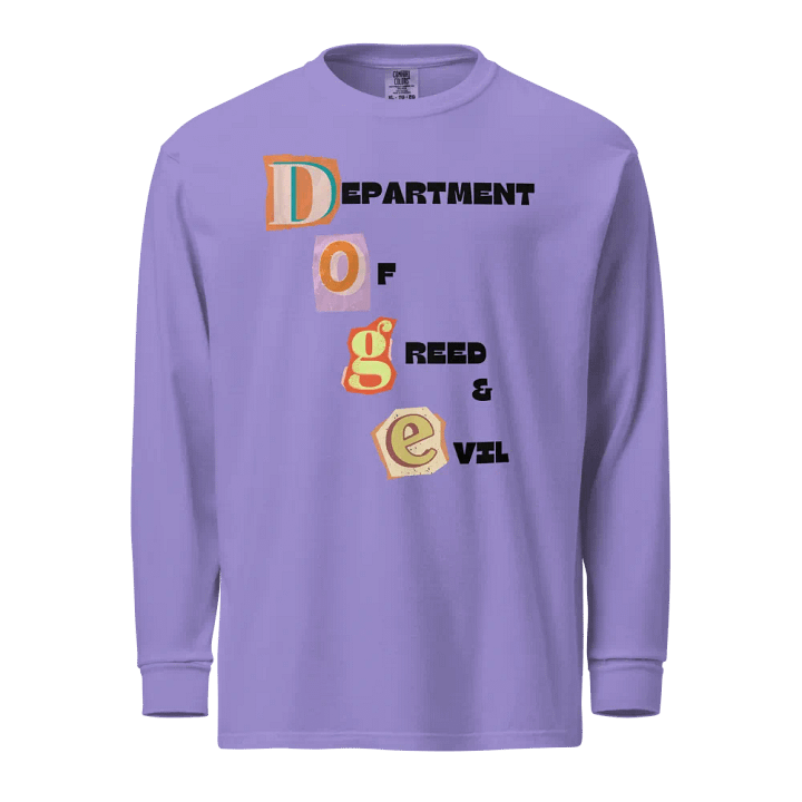 DOGE Department Of Greed And Evil Long Sleeve T Shirt, Fuck Trump And Musk LS Tee product image (14)
