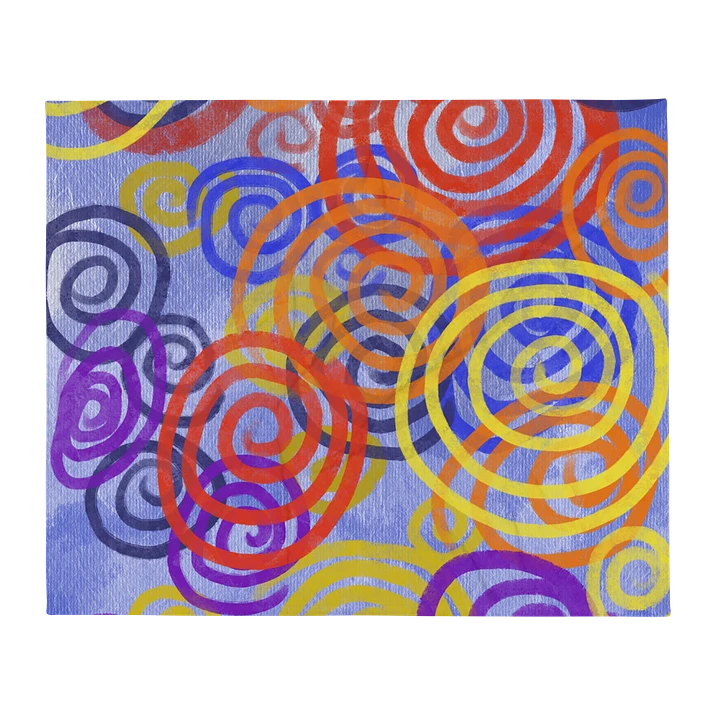 Colorful Spirals Throw Blanket product image (2)