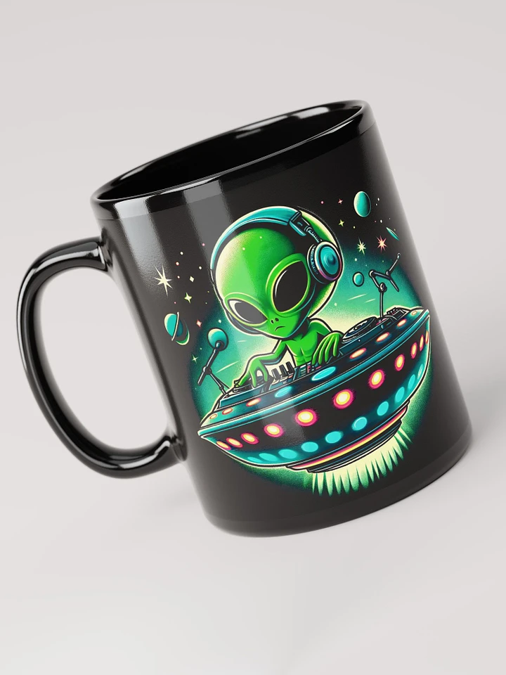 Alien DJ Glossy Mug - Black product image (1)
