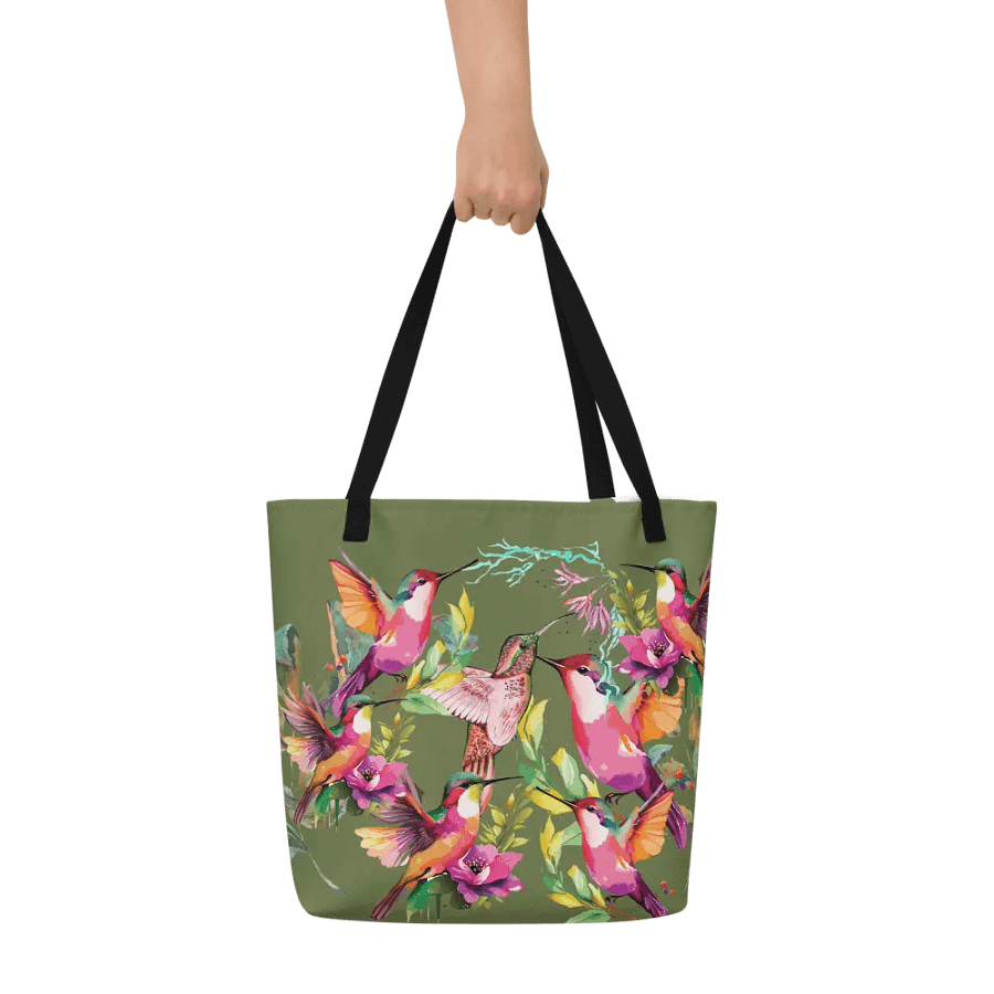 Hummingbird Haven Tote gift for birding moms product image (7)