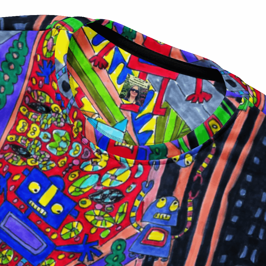 Abstract Colourful Doodle Robots Unisex Sweatshirt product image (6)