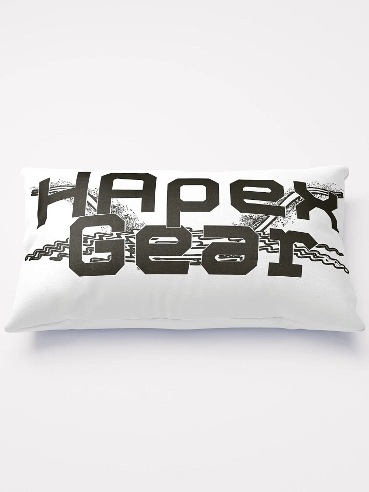Basic Pillow - White - Black HApex Gear White Logo product image (1)