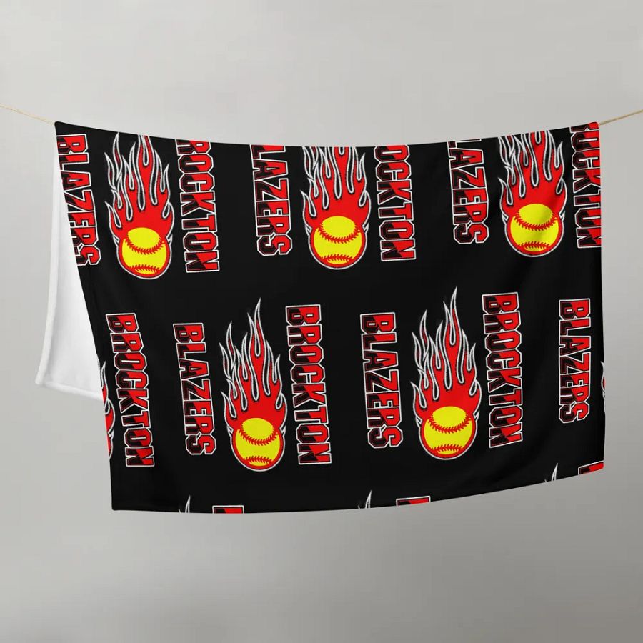 Brockton Blazers Logo Throw Blanket product image (21)