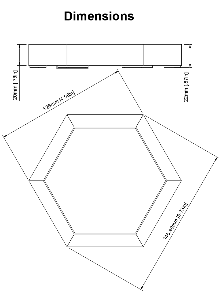 Framed Concrete Tile "Poly" product image (4)