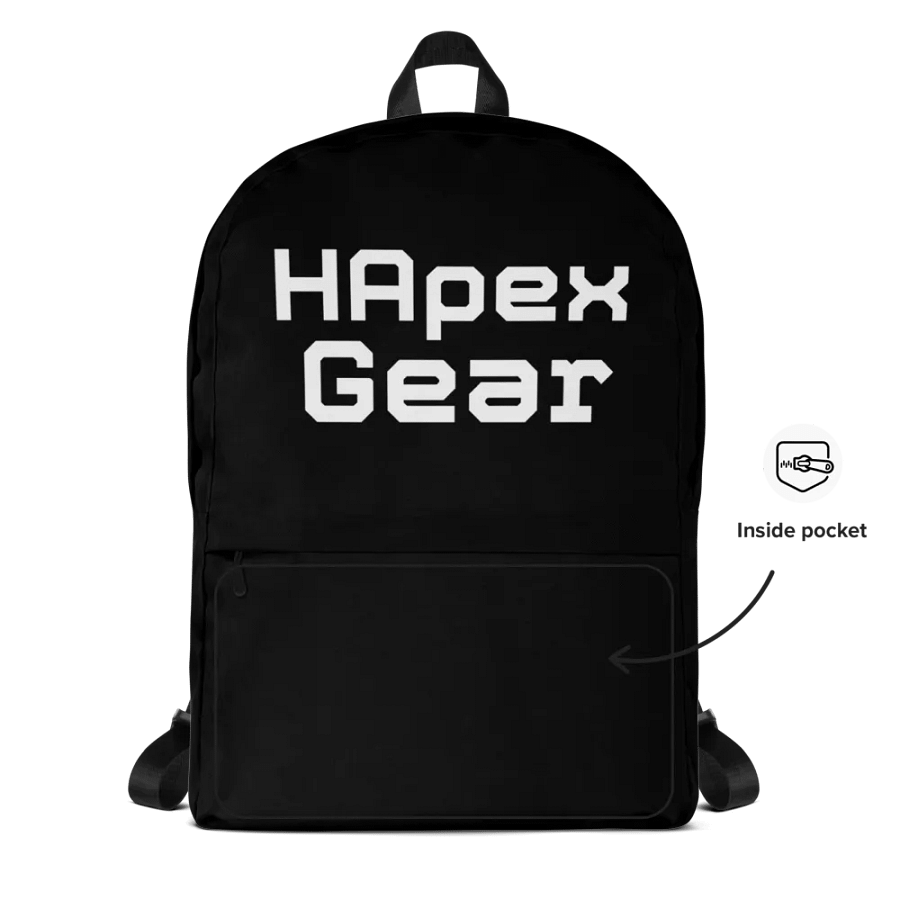 White HApex Gear White Logo - Black - Backpack product image (4)