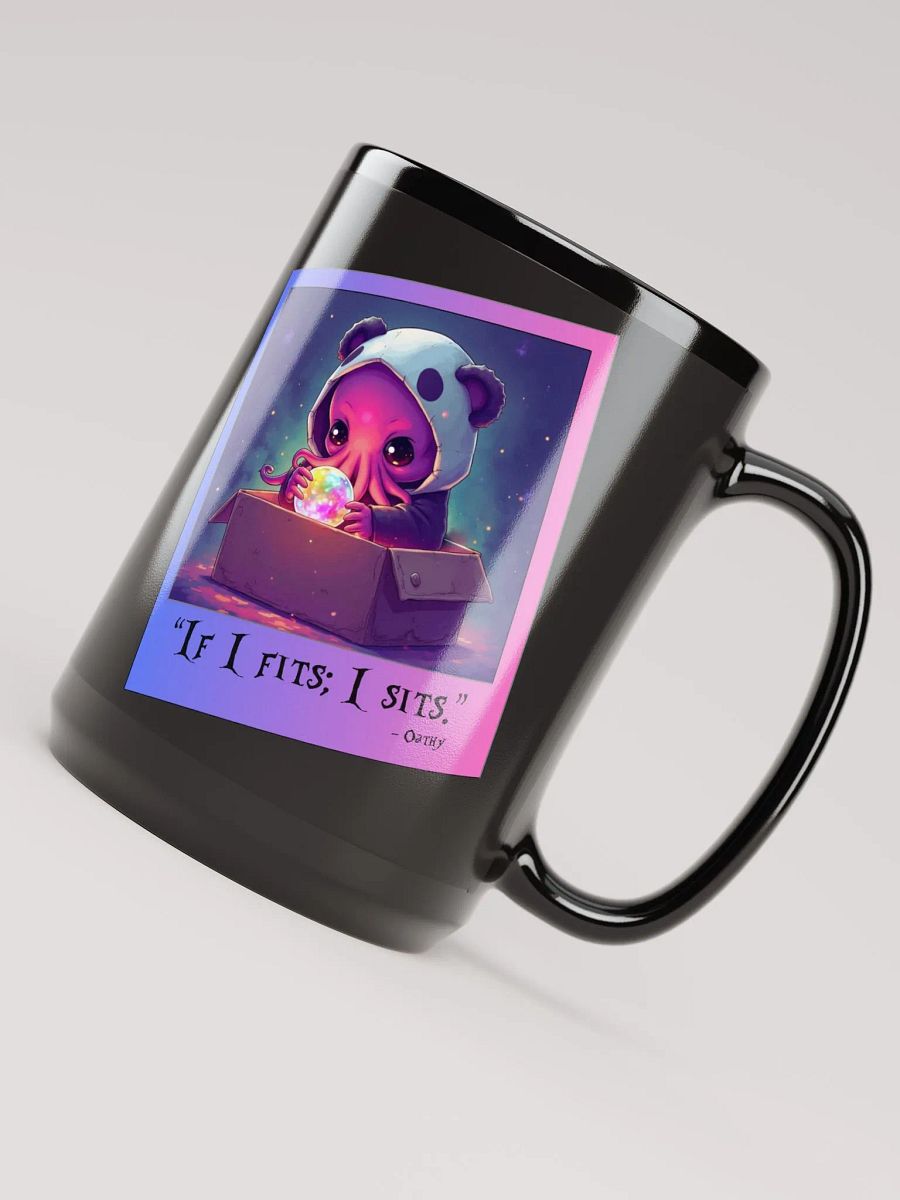If I Fits; I Sits! Black Mug product image (4)