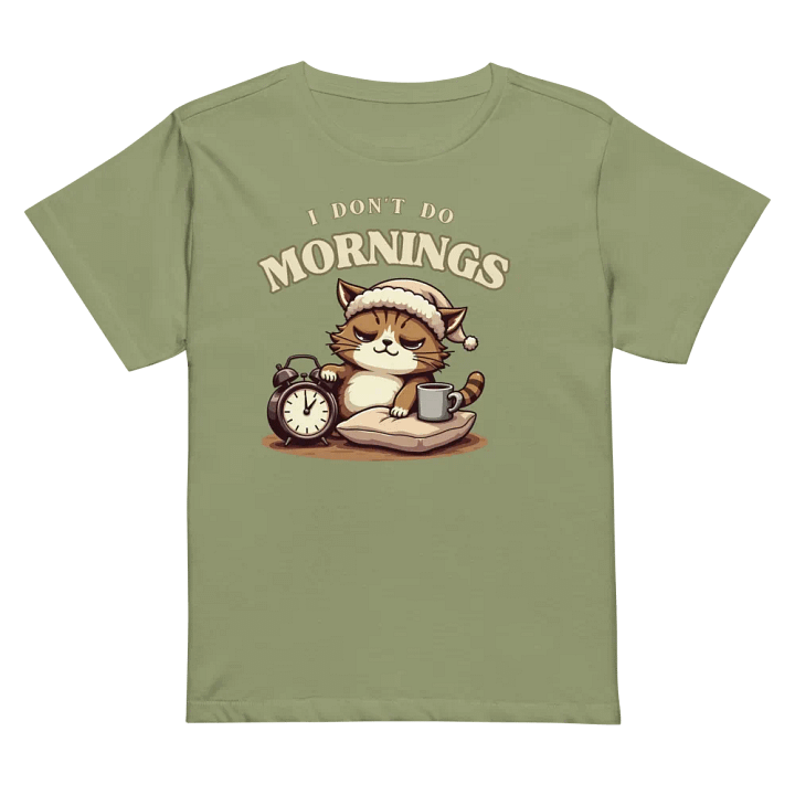 Sleepy Cat Morning Vibes Tee product image (32)