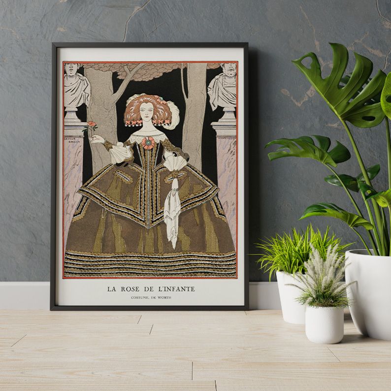 La rose de l’infante ; Costume, de Worth (1924) Vintage Art Print by George Barbier product image (21)