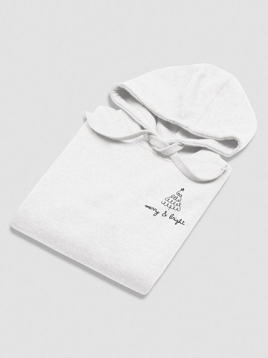 Embroidered Christmas Unisex Hoodie | merry & bright product image (3)
