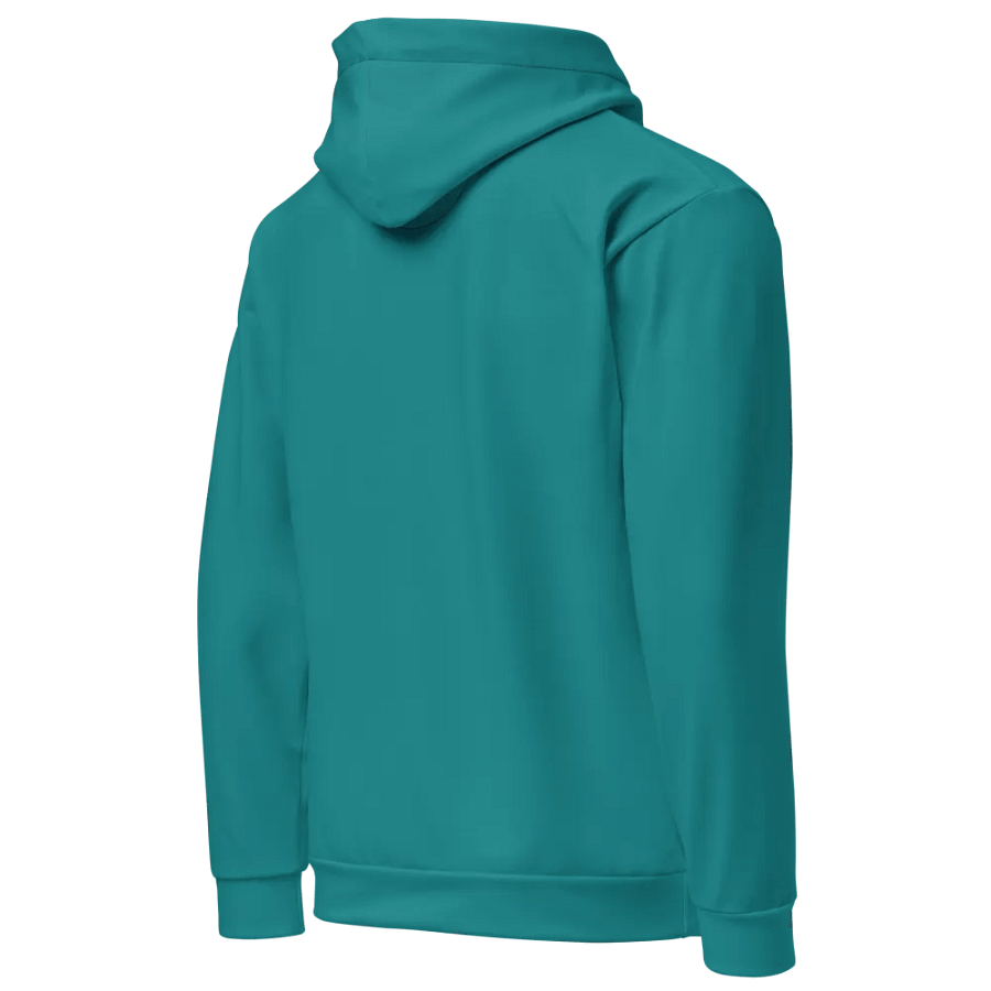 Plain Teal Green Light Summer Unisex Recycled Polyester Heavyweight Premium Hoodie by Treasure Pie product image (10)