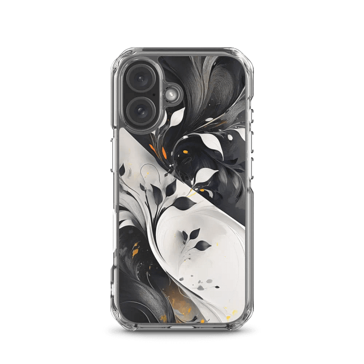 Swirling Leaves iPhone Clear Case iphone 7 to 16 product image (1)