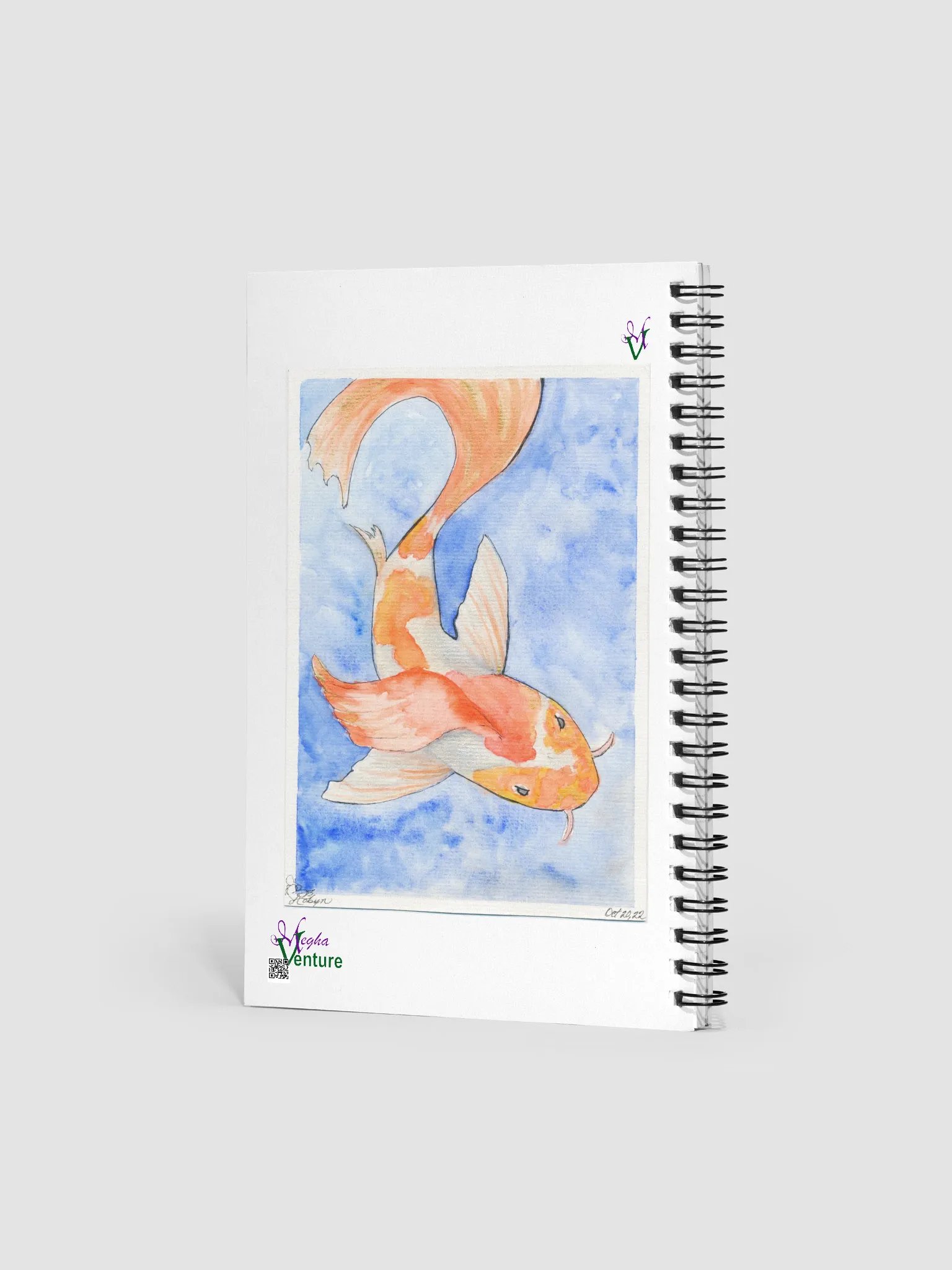 Golden Koi Blank Journal product image (2)