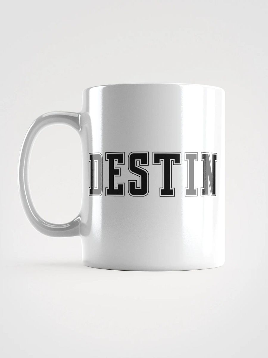 Destin Faux Embroidered Bow White Glossy Mug product image (6)