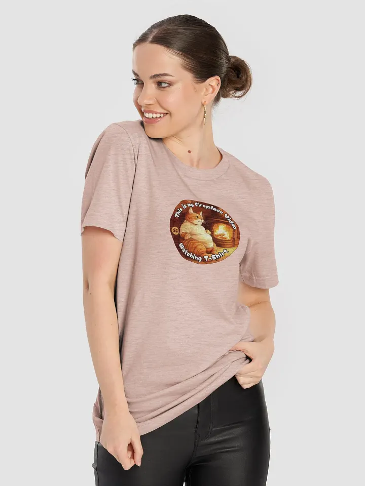 Cozy Cat - This is my Fireplace Video Watching T-Shirt | Tee product image (2)