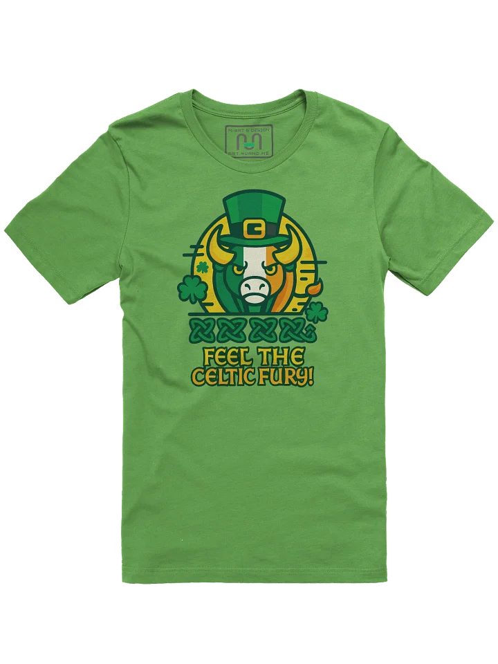 Celtic Fury Unleashed – Irish Bull Power Tee by Power M-Art & Design product image (1)