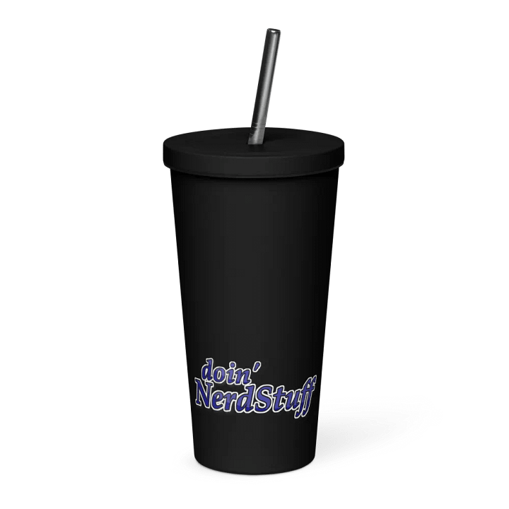 doin' NerdStuff Black Tumbler w. Straw product image (1)