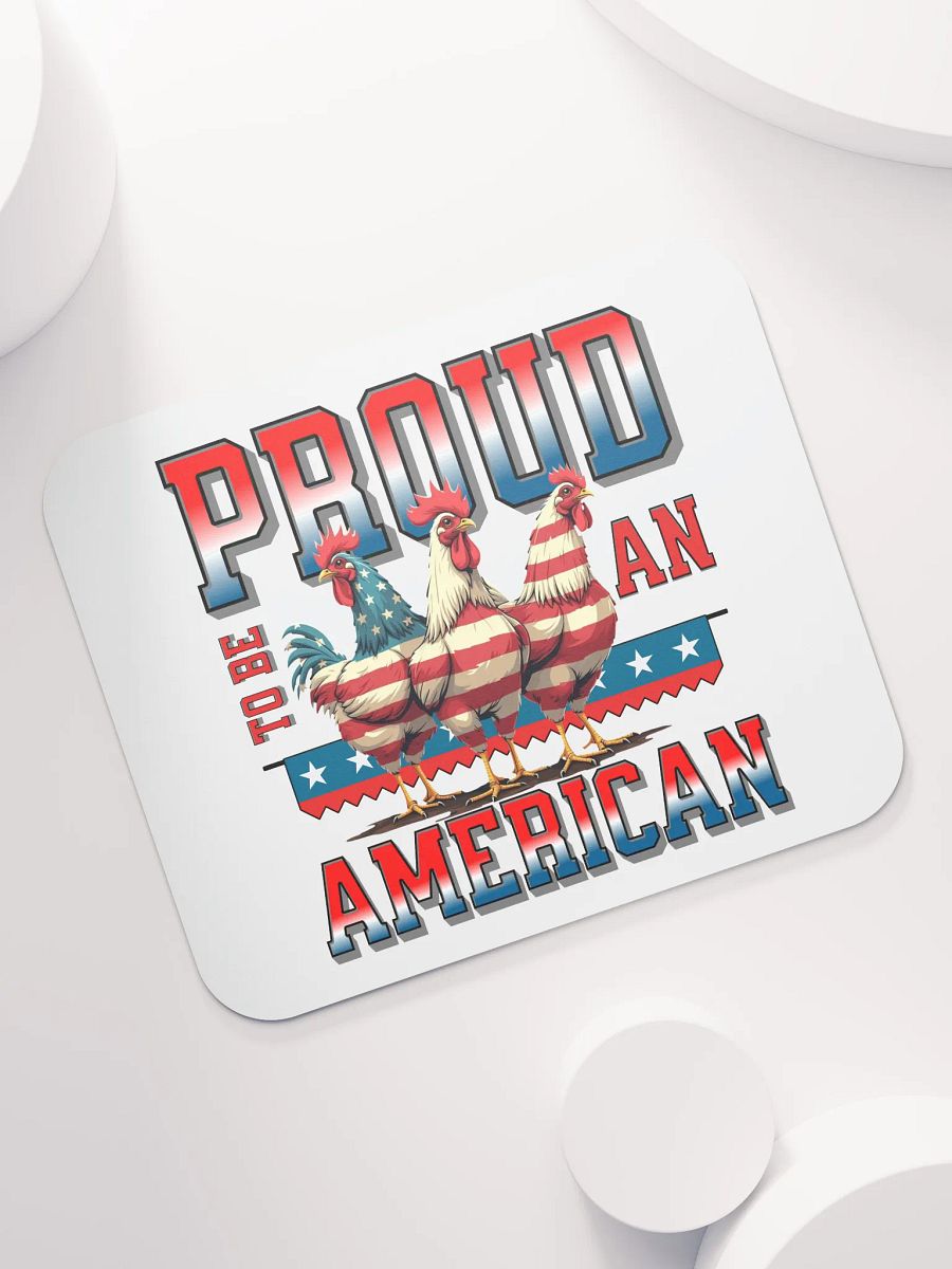 Proud To Be An American Rooster Patriotic Mouse Pad product image (5)