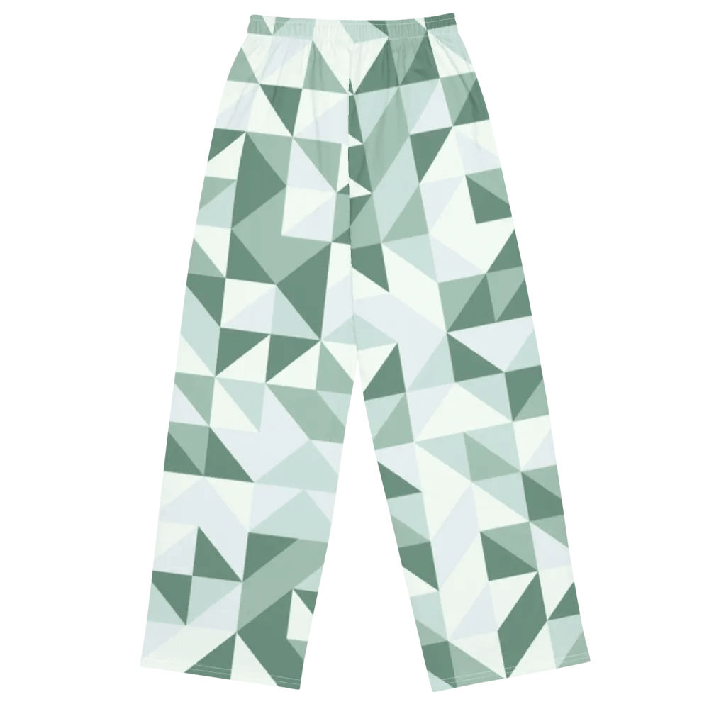 BUIII Dynamic Geometry: Mint Oasis Wide-Leg Pants product image (11)