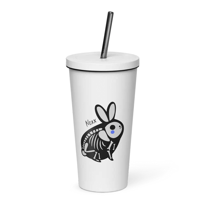 Doom Bunny- Lidded Tumbler with straw product image (1)