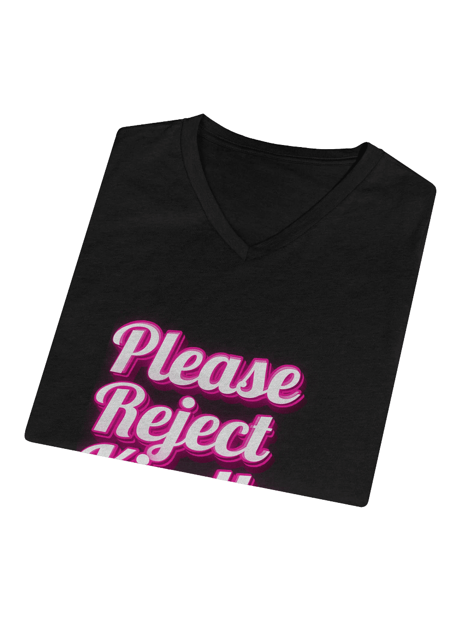 Reject Kindly/Other Words V-Neck T-Shirt product image (41)