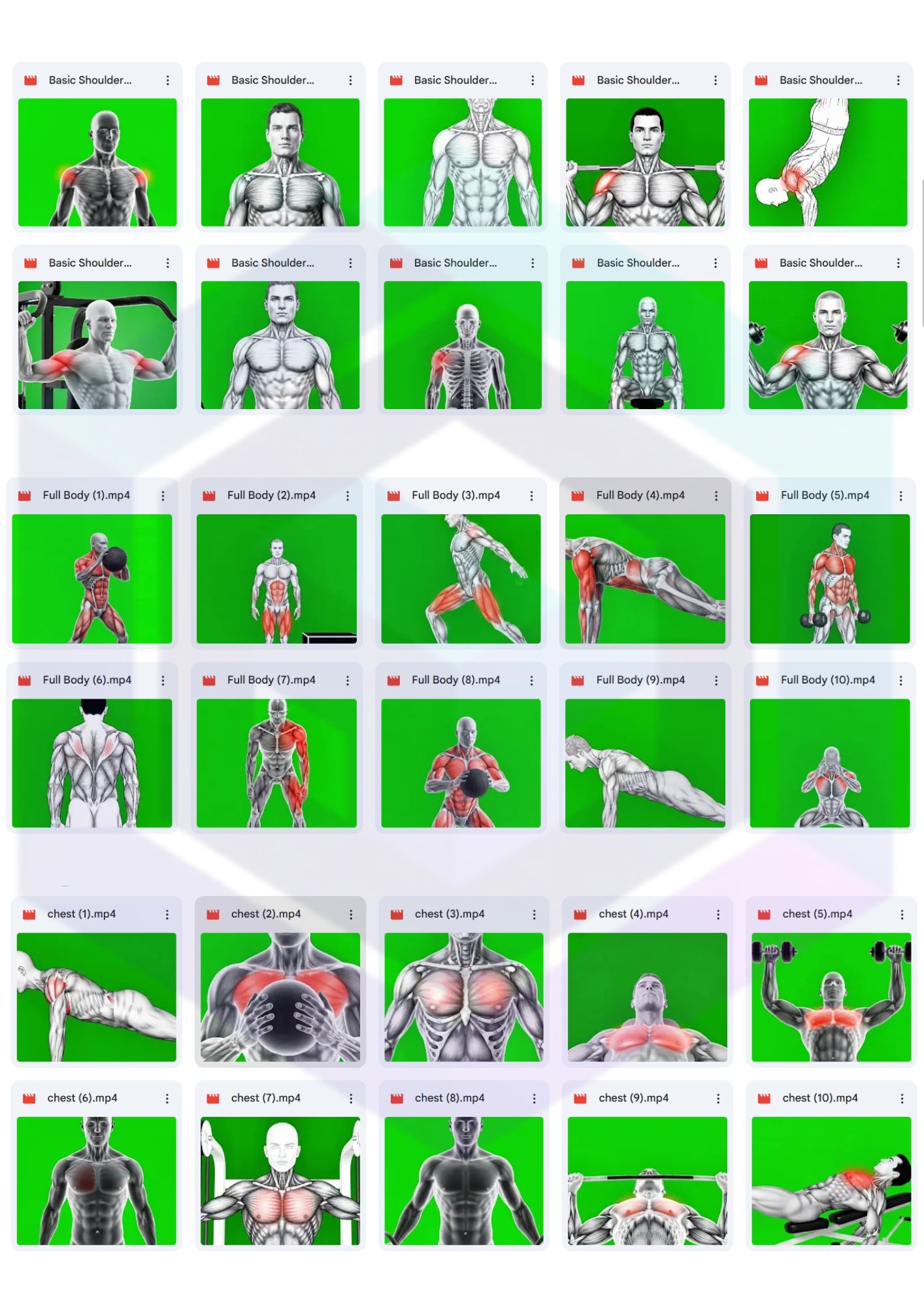 120 HIGH-ENERGY WORKOUT & FITNESS GREEN SCREEN CLIPS BUNDLE FOR VIDEO CREATORS product image (2)
