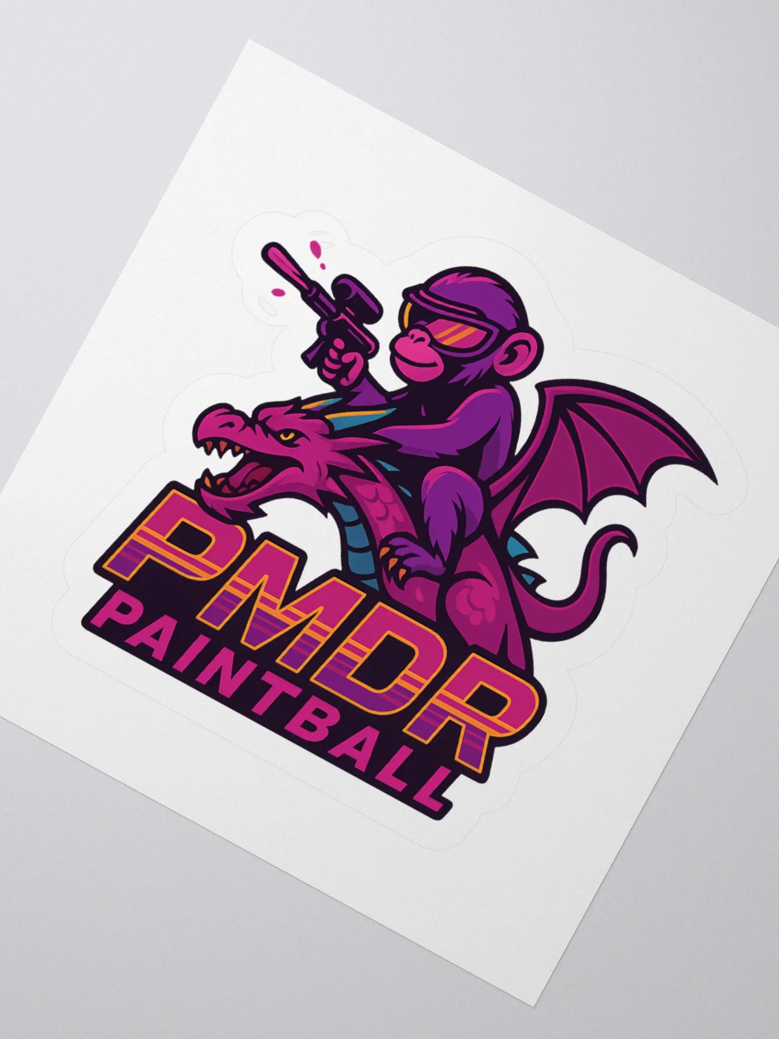 PMDR New Logo Sticker - White product image (2)