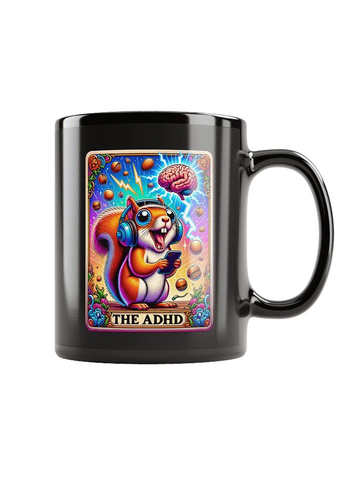 Whimsical ADHD Squirrel Mug product image (1)