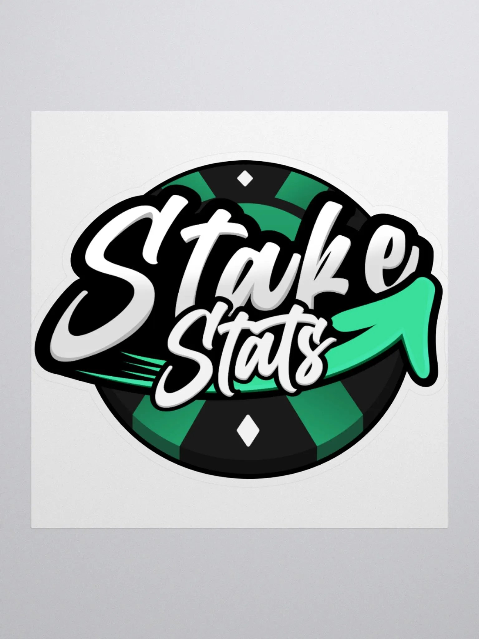Stake Stats Chip Sticker - Green product image (1)
