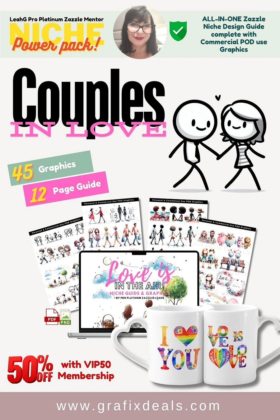 Love is in the Air! Epic Couples Print on Demand Trends Niche Guide plus 45 x Graphics for Zazzle Creators - Commercial Use Clipart product image (1)