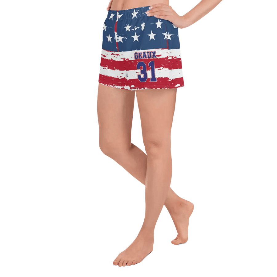 Geaux 31 - Vintage Flag Style Patriots Unisex Shorts product image (12)