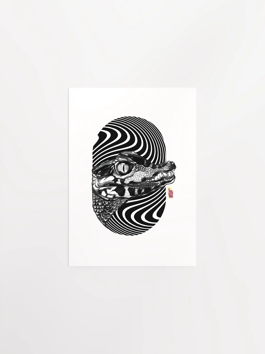(Canvas) SUMINAGASHI BLACK CROCODILE product image (1)
