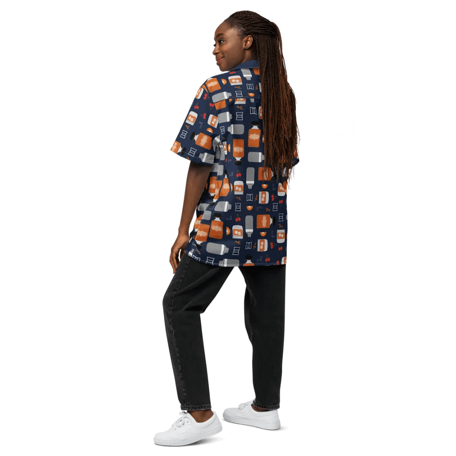 Bourbon Vibes Patterned Hawaiian Shirt product image (12)